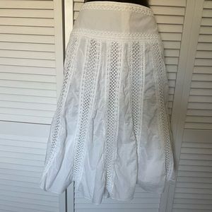 Merona white knit sun skirt